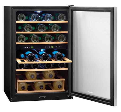 Frigidaire 38 Bottle TwoZone Wine Cooler Sheely's Furniture